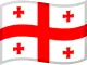 Georgische Flagge zum Sortieren von Casinos