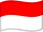 Indonesische Flagge zum Sortieren von Casinos