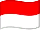 Indonesische Flagge zum Sortieren von Casinos