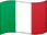 Italienische Flagge zum Sortieren von Casinos
