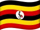 Uganda-Flagge zum Sortieren von Casinos