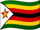 Simbabwe Flagge zum Sortieren von Casinos verwendet
