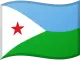 Dschibuti-Flagge zum Sortieren von Casinos